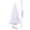 vidaXL &Aacute;rbol de Navidad artificial con 300 LED 180 cm PVC y Acero