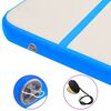 vidaXL Esterilla inflable de gimnasia con bomba PVC azul 600x100x20 cm