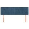 vidaXL Cabecero de terciopelo azul oscuro 147x16x78/88 cm