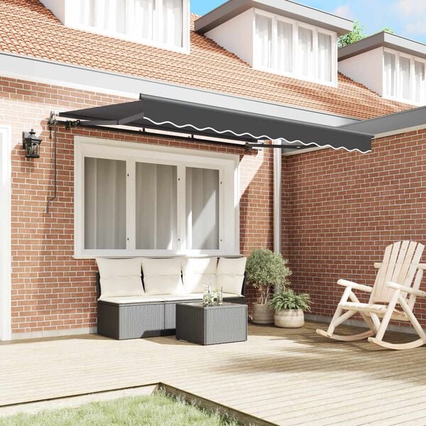 vidaXL Toldo Retr&aacute;ctil Antracita 250 x 200 cm tela