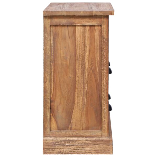 vidaXL Mesita de noche madera de teca maciza 60x30x60 cm