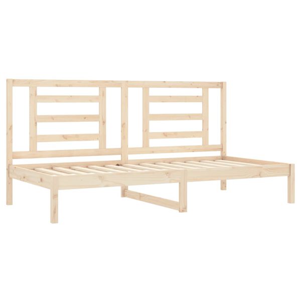 vidaXL Sofá cama sin colchón madera maciza de pino 90x200 cm