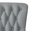 vidaXL Silla de estilo zueco Gris Claro 56,5 x 70 x 110 cm tela
