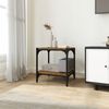 vidaXL Mueble para TV contrachapada y acero roble ahumado 40x33x41 cm