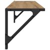 vidaXL Estanter&iacute;as de pared 2 pcs Roble artesanal 80 x 25 x 25,5 cm