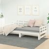 vidaXL Sof&aacute; cama extra&iacute;ble madera maciza de pino blanco 2x(80x200) cm