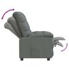 vidaXL Sillón reclinable de tela gris oscuro