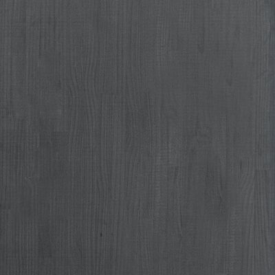 vidaXL Armario alto madera maciza de pino gris 80x30x210 cm
