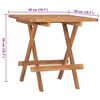 vidaXL Set comedor de jard&iacute;n plegable 3 piezas madera de teca cojines