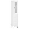 vidaXL Aparador alto madera contrachapada blanco 34,5x34x180 cm