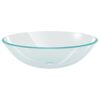 vidaXL Lavabo vidrio templado transparente 42 cm