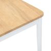 vidaXL Sillas de comedor 2 unidades madera maciza de caucho blanco