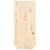 vidaXL Armario zapatero de madera maciza de pino 60x35x80 cm