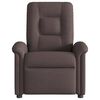 vidaXL Sill&oacute;n reclinable de tela marr&oacute;n oscuro
