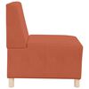 vidaXL Unidad de Sof&aacute; Modular sin Brazos 2 pcs Naranja 55 x 74 x 82 cm