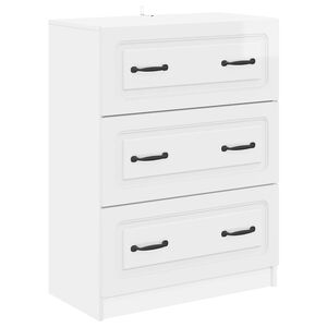 vidaXL Cajonera Brillante 66 x 34,5 x 87 cm Madera de Ingenier&iacute;a