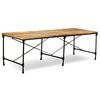 vidaXL Mesa de comedor de madera maciza de mango 240 cm