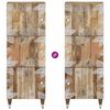 vidaXL Aparador alto madera maciza de mango 40x33,5x110 cm