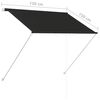 vidaXL Toldo retráctil 150x150 cm gris antracita