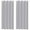 vidaXL Cortina de Voil&eacute; 2 uds. Gris oscuro 260 x 140 cm Poli&eacute;ster