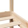 vidaXL Estructura de cama con cabecero madera maciza pino 75x190 cm