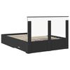 vidaXL Estructura de cama Negro 140 x 190 cm Madera de ingenier&iacute;a