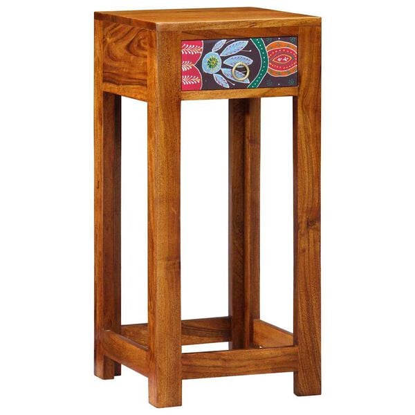 vidaXL Mueble para teléfono con cajón Marrón 35 x 35 x 75 cm