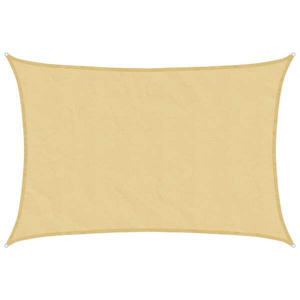 vidaXL Toldo de vela poli&eacute;ster oxford 100% arena 5x3 m