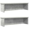 vidaXL Estantes de cocina apilables 2 uds gris hormig&oacute;n 60x15x16 cm