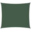 vidaXL Toldo de vela rectangular tela Oxford verde oscuro 2x2,5 m