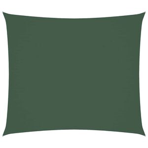 vidaXL Toldo de vela rectangular tela Oxford verde oscuro 2x2,5 m