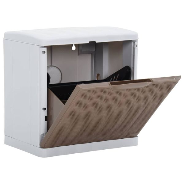 vidaXL Mueble zapatero gris taupe 40x30x40 cm