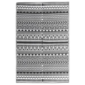 vidaXL Alfombra de exterior ARAKIL negra 160x230 cm PP