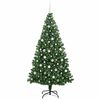 vidaXL &Aacute;rbol de Navidad artificial Verde 210 cm PVC y Acero y Pl&aacute;stico