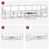 vidaXL Conjunto de sof&aacute;s de exterior con coj&iacute;n 7 pcs Natural y Beige