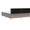 vidaXL Cama tipo Box Spring con colch&oacute;n Taup&eacute; 180 x 200 cm tela