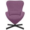 vidaXL Sill&oacute;n huevo Morado 63 x 73 x 90 cm Terciopelo