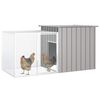 vidaXL Jaula de gallinas acero galvanizado gris 200x91x100 cm
