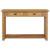 vidaXL Mesa consola de madera de teca maciza 120x30x80 cm