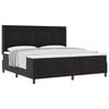vidaXL Cama tipo Box Spring con colch&oacute;n Negro 200 x 200 cm Terciopelo