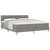 vidaXL Cama tipo Box Spring con coj&iacute;n Manual Taup&eacute; 180 x 200 cm tela