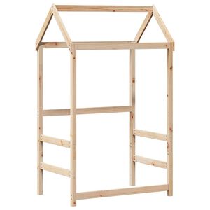 vidaXL Techo de cama infantil madera maciza pino 118x70x176,5 cm