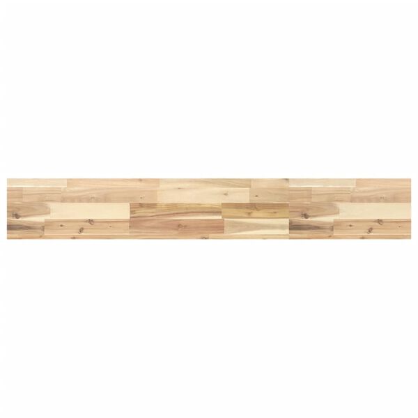 vidaXL Estante flotante madera maciza de acacia sin tratar 140x20x4 cm