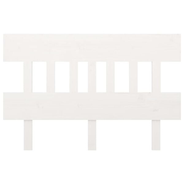 vidaXL Cabecero de cama madera maciza de pino blanco 203,5x3x81 cm