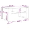 vidaXL Mesa de Caf&eacute; Madera vieja 92 x 53 x 45 cm Madera de ingenier&iacute;a
