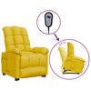 vidaXL Sill&oacute;n elevable de tela amarillo