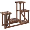vidaXL Soporte para flores madera maciza de abeto 90x25x73,5 cm
