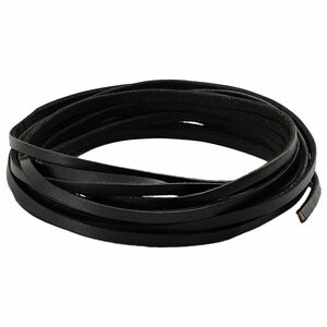 vidaXL Correa de Cuero 1 Negro 1000 x 0,4 cm Cuero