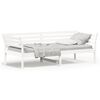 vidaXL Sof&aacute; cama sin colch&oacute;n madera maciza de pino blanco 90x200 cm