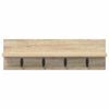 vidaXL Perchero de pared Roble Sonoma 60 x 10,5 x 18 cm